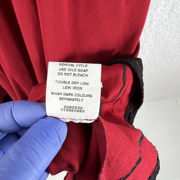 eShakti 14 Dress Artfully Floral Embroidered Ruched I Love Lucy Audrey Hepburn - Picture 14 of 16